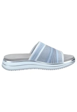 Damen Die moderne Hausfrau Pantoletten hellblau