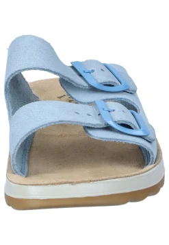 Damen Die moderne Hausfrau Pantoletten hellblau