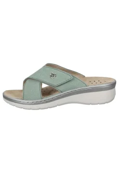 Damen Die moderne Hausfrau Pantoletten hellgrün