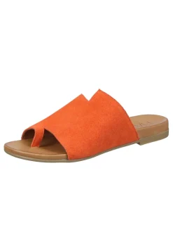 Damen Die moderne Hausfrau Pantoletten orange