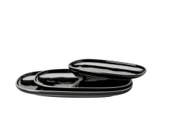 Die moderne Hausfrau Plattenset, Keramik Isora Schwarz