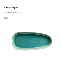 Die moderne Hausfrau Plattenset, Steinzeug Elea Hellgrün