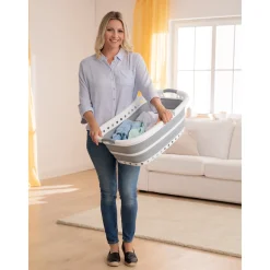 Die moderne Hausfrau Platzspar-Wäschekorb 