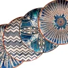 Die moderne Hausfrau Platzteller-Set, Steinzeug Iberico Blue 4 x Platzteller