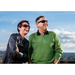 Die moderne Hausfrau Polarisierte Sonnenbrille HD Polar View, 3 Stück 2x schwarz + 1x hornoptik