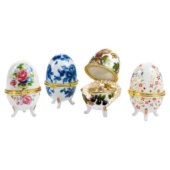 Die moderne Hausfrau Porzellan-Geschenk-Eier, 4 Stück