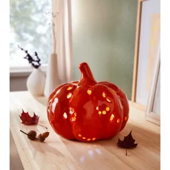 Die moderne Hausfrau Porzellan-LED-Kürbis