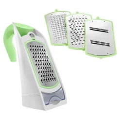 Die moderne Hausfrau Profi-Reibe mit Auffangfach, 6-teilig