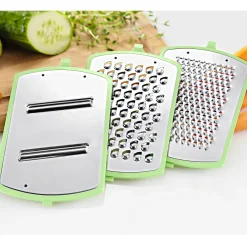 Die moderne Hausfrau Profi-Reibe mit Auffangfach, 6-teilig