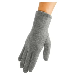 Damen Die moderne Hausfrau Pulswärmer-Handschuh „2 in 1“ grau