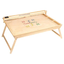 Die moderne Hausfrau Puzzletisch "Premium" mit LED-Licht, 4 Schubladen, Lupe, mit Beinen, klappbar groß für 1500 Teile