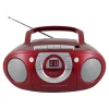 Die moderne Hausfrau Radio-Kassettenspieler mit CD rot
