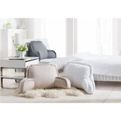 Die moderne Hausfrau Rückenkissen grau