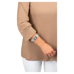 Damen Die moderne Hausfrau Ärmelraffer „Perlmutt-Optik“, 2 Stück