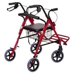 Die moderne Hausfrau Rollator mit Fußstütze und Korb - AT51018