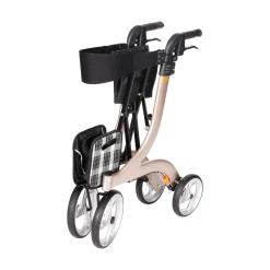 Die moderne Hausfrau Rollator Nitro für innen & außen, klappbar, zum Sitzen & Fahren