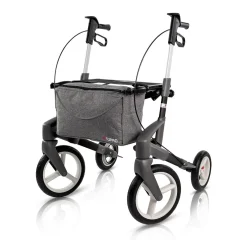 Die moderne Hausfrau Rollator Olympos ATR M, faltbar, mit Tasche schwarz