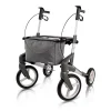 Die moderne Hausfrau Rollator Olympos ATR M, faltbar, mit Tasche silber