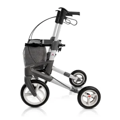 Die moderne Hausfrau Rollator Olympos ATR M, faltbar, mit Tasche silber