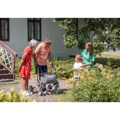 Die moderne Hausfrau Rollator Olympos ATR M, faltbar, mit Tasche silber