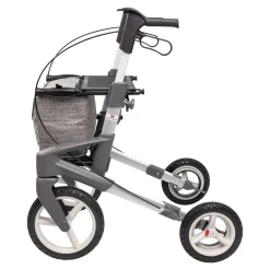 Die moderne Hausfrau Rollator Olympos ATR MS, faltbar, mit Tasche silber