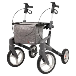 Die moderne Hausfrau Rollator Olympos ATR MS, faltbar, mit Tasche schwarz