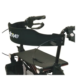 Die moderne Hausfrau Rollator Torro mit Tasche, Rückengurt und Stockhalter