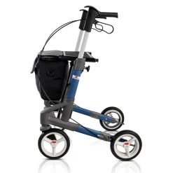 Die moderne Hausfrau Rollator Troja 5G M, faltbar, höhenverstellbar blau
