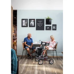 Die moderne Hausfrau Rollator Troja 5G M, faltbar, höhenverstellbar rot