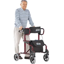 Die moderne Hausfrau Rollator und Transportrollstuhl Diamond Deluxe 2in1