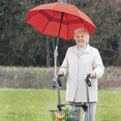 Die moderne Hausfrau Rollatorschirm rot