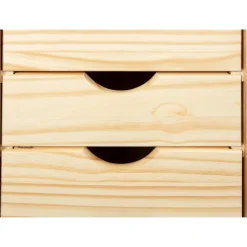 Die moderne Hausfrau Rollcontainer holzfarben