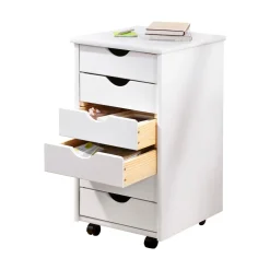 Die moderne Hausfrau Rollcontainer weiß