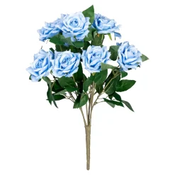 Die moderne Hausfrau Rosenstrauß blau