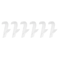 Die moderne Hausfrau Rundheizkörper-Haken, 6 Stück transparent