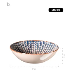 Die moderne Hausfrau Salatschüssel-Set, Iberico Blue 5 x Schüssel