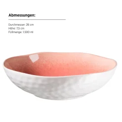 Die moderne Hausfrau Salatschüssel-Set, Steinzeug Frozen Berry