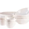 Die moderne Hausfrau Salatschüssel-Set, Steinzeug Frozen Weiß