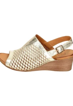 Damen Die moderne Hausfrau Sandalen gold