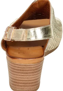 Damen Die moderne Hausfrau Sandalen gold