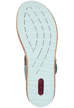 Damen Die moderne Hausfrau Sandaletten hellblau