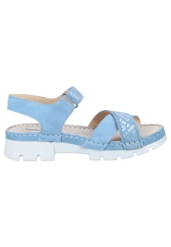 Damen Die moderne Hausfrau Sandaletten hellblau