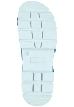 Damen Die moderne Hausfrau Sandaletten hellblau