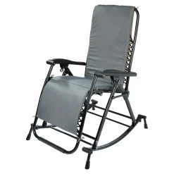 Die moderne Hausfrau Schaukelstuhl-Auflage anthrazit