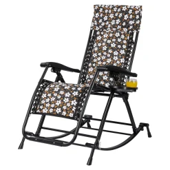 Die moderne Hausfrau Schaukelstuhl-Sonnenschirm