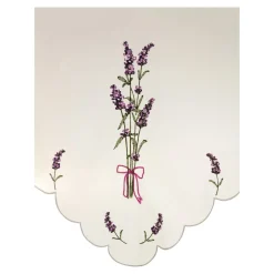 Die moderne Hausfrau Scheibengardine „Lavendel“