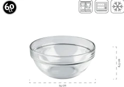 Die moderne Hausfrau Schüssel 14 cm 6-er Set EMPILABLE