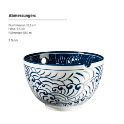 Die moderne Hausfrau Schüssel Set, Porzellan Jurka