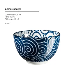 Die moderne Hausfrau Schüssel Set, Porzellan Jurka