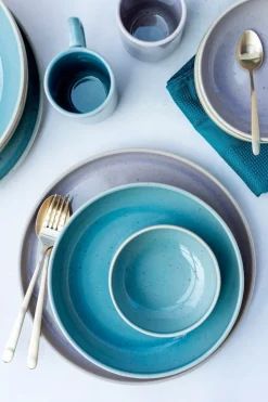 Die moderne Hausfrau Schüssel Set, Steinzeug Candy Blau